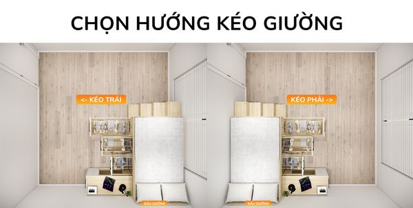 Giường đa năng kết hợp bàn học và tủ kéo thông minh mã BC.GDN14