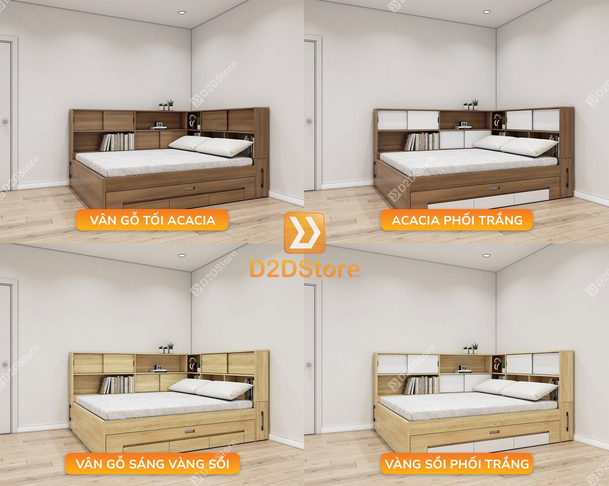  Giường mẹ bồng con thông minh nhiều kích thước mã BC.GMC11 