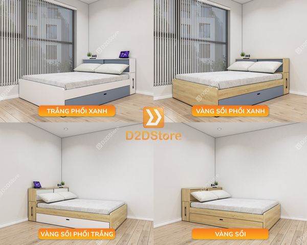 Giường kéo 2 tầng mẹ bồng con GDN.MC14