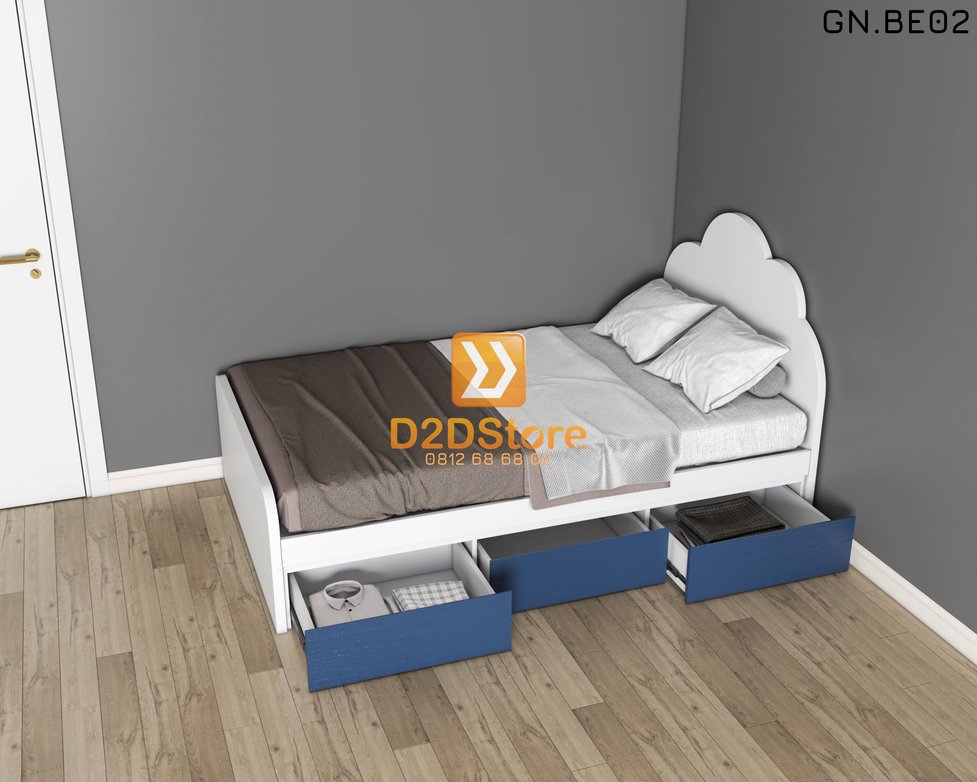  Giường ngủ cho bé GN.BE02 