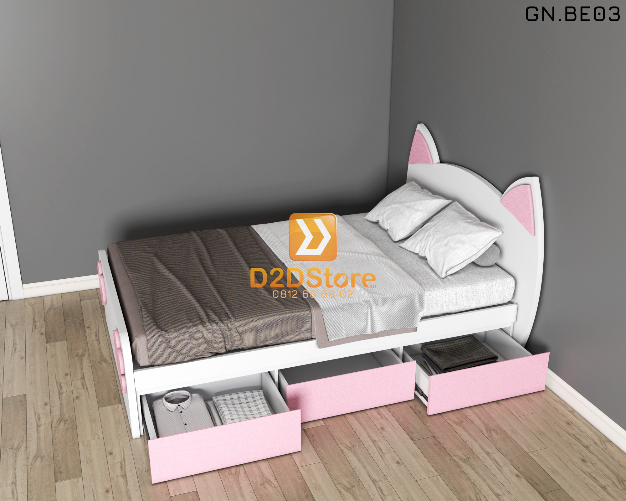  Giường ngủ cho bé GN.BE03 