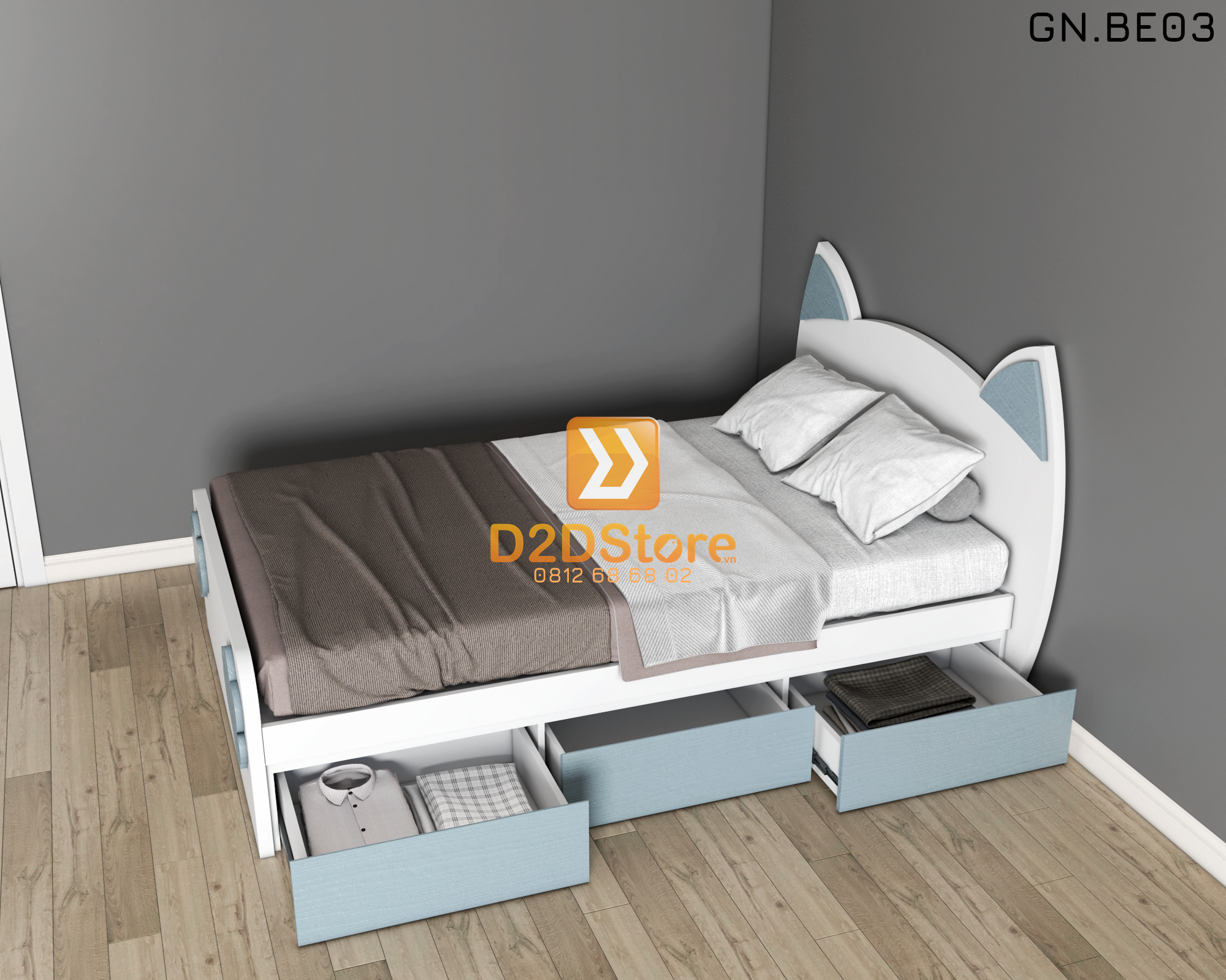  Giường ngủ cho bé GN.BE03 