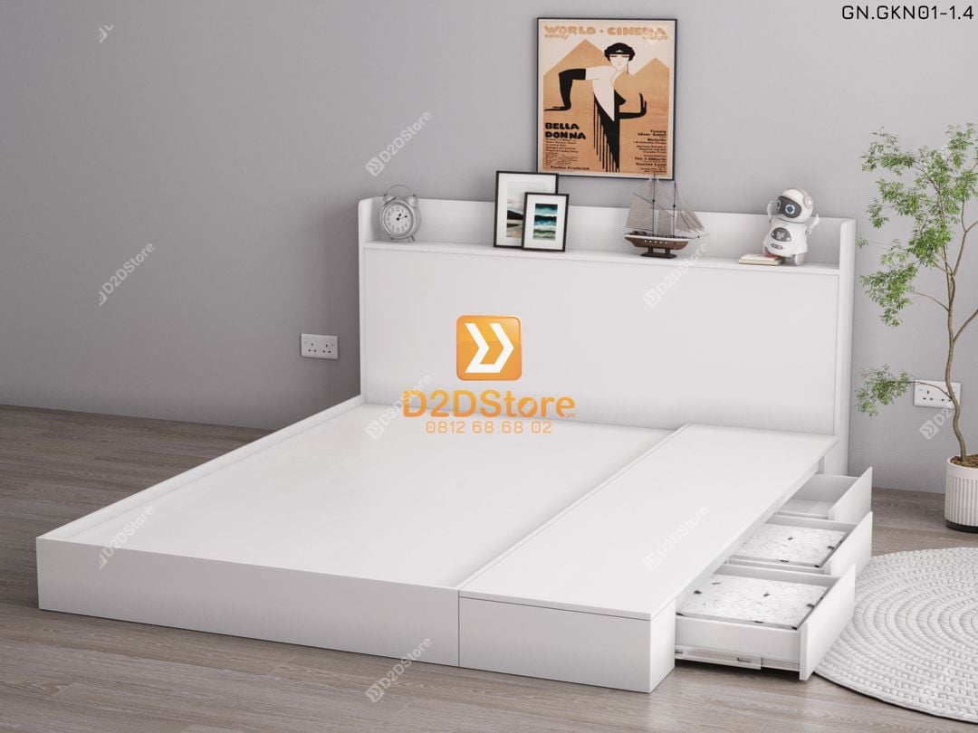  Giường ngủ thấp kiểu Nhật GN.GKN01 
