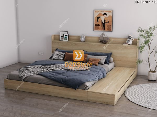 Giường ngủ thấp kiểu Nhật GN.GKN01