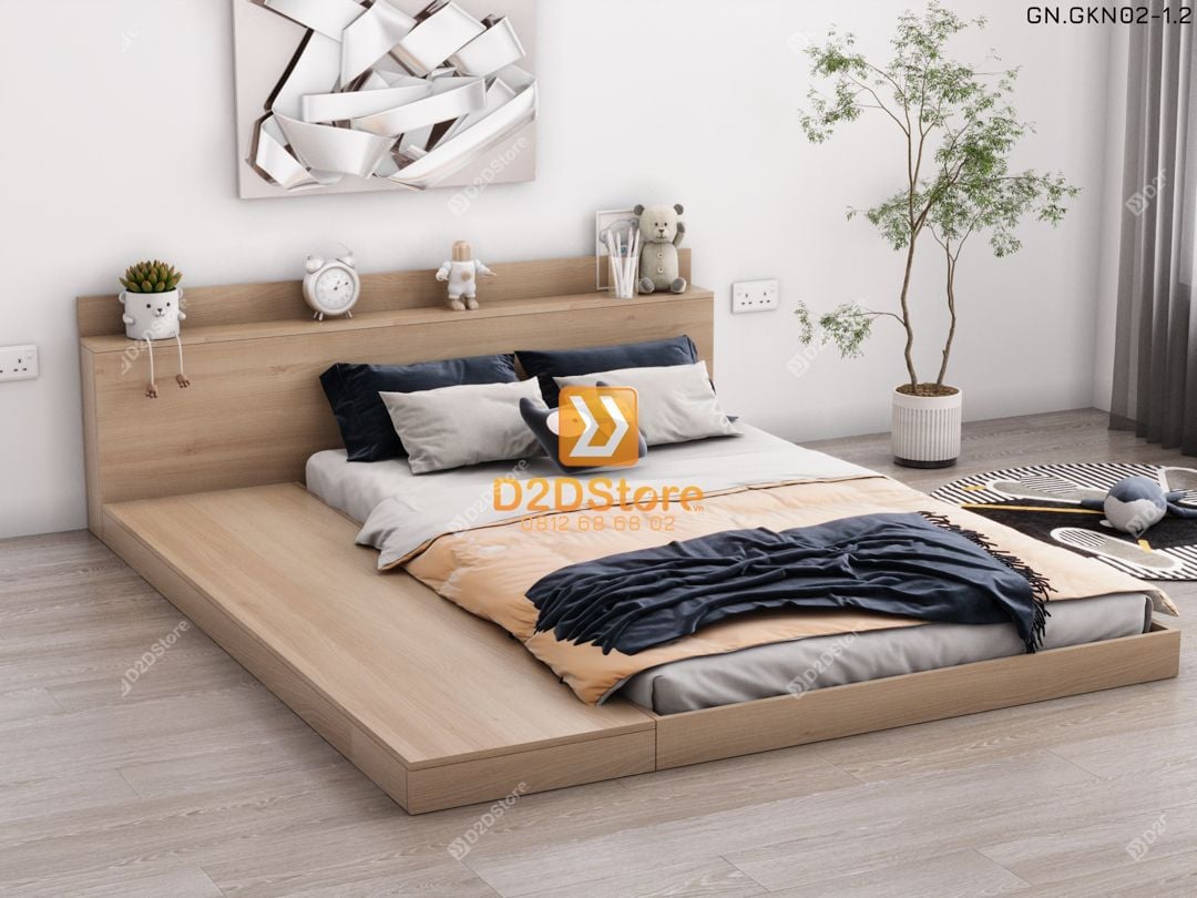 Giường ngủ thấp kiểu Nhật GN.GKN02 