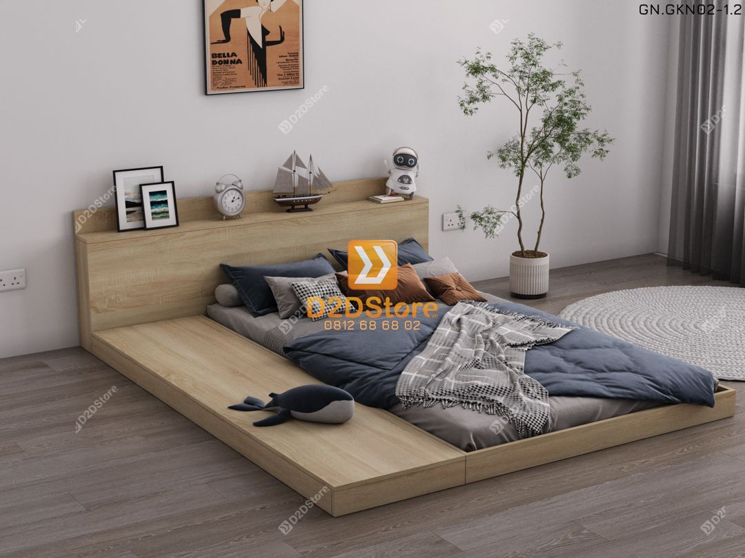  Giường ngủ thấp kiểu Nhật GN.GKN02 