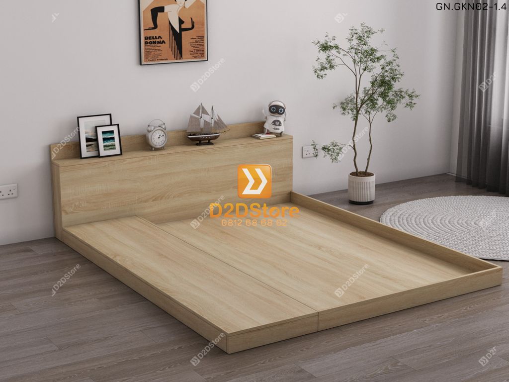 Giường ngủ thấp kiểu Nhật GN.GKN02