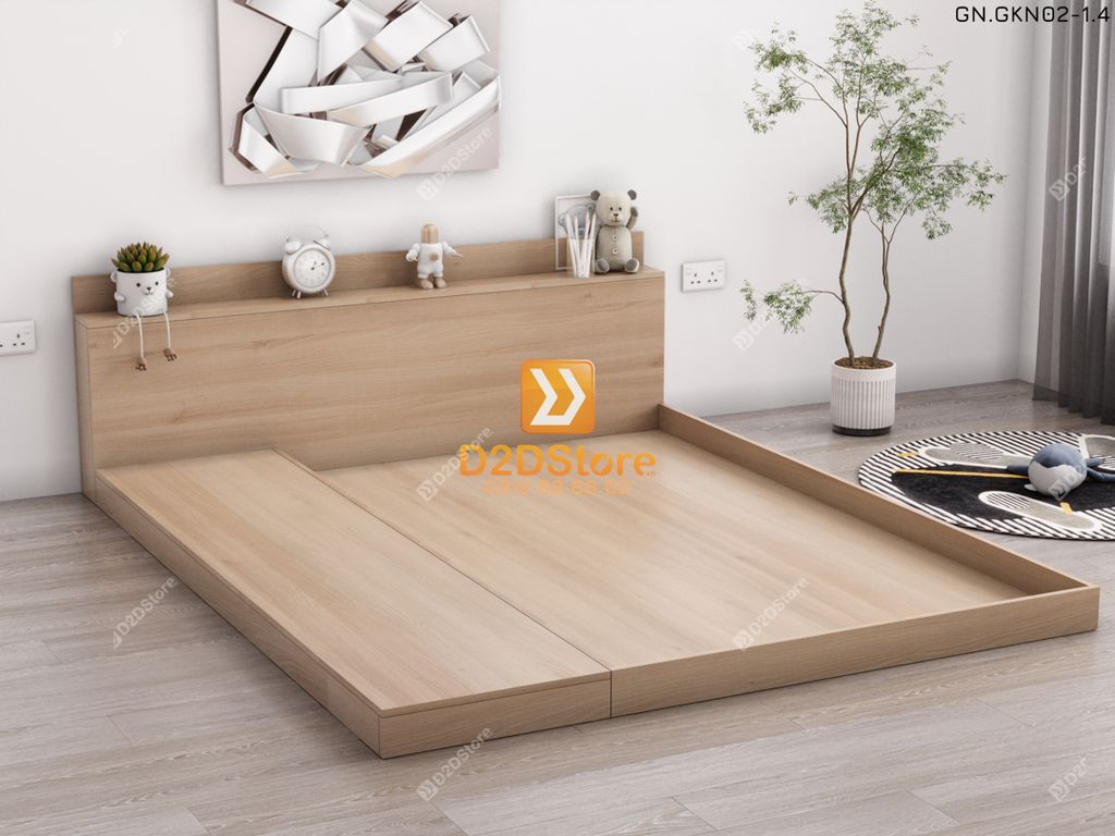 Giường ngủ thấp kiểu Nhật GN.GKN02
