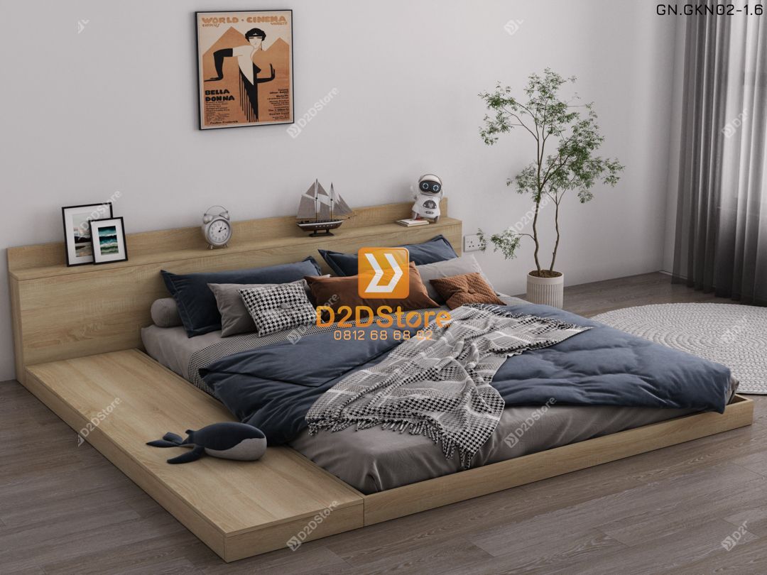 Giường ngủ thấp kiểu Nhật GN.GKN02 