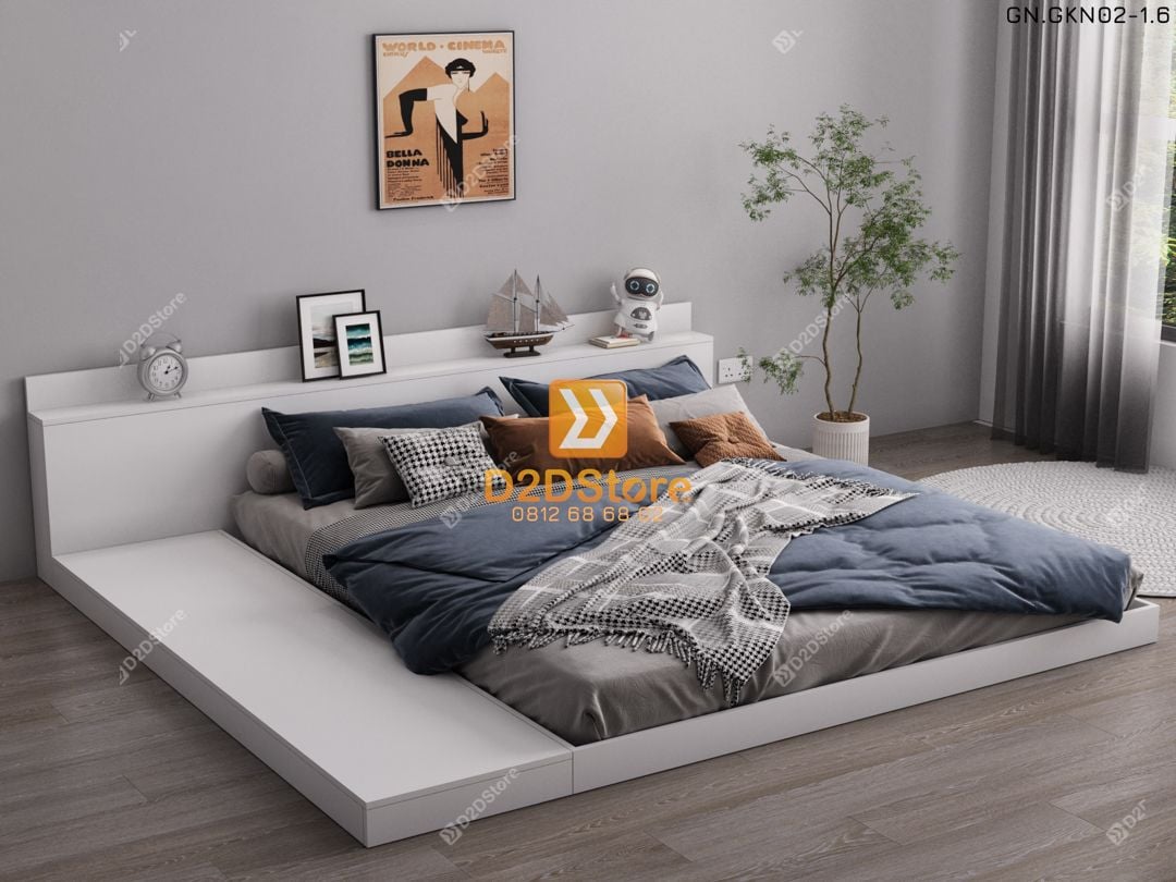  Giường ngủ thấp kiểu Nhật GN.GKN02 