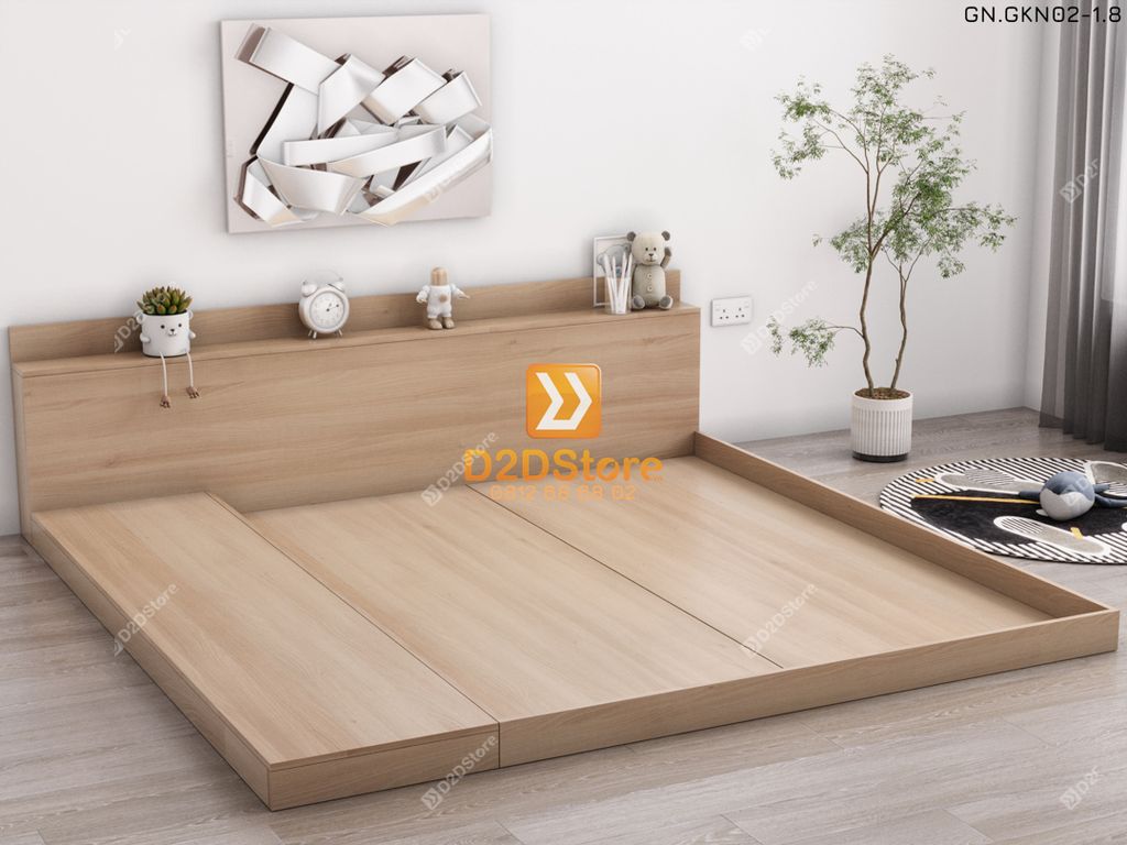 Giường ngủ thấp kiểu Nhật GN.GKN02