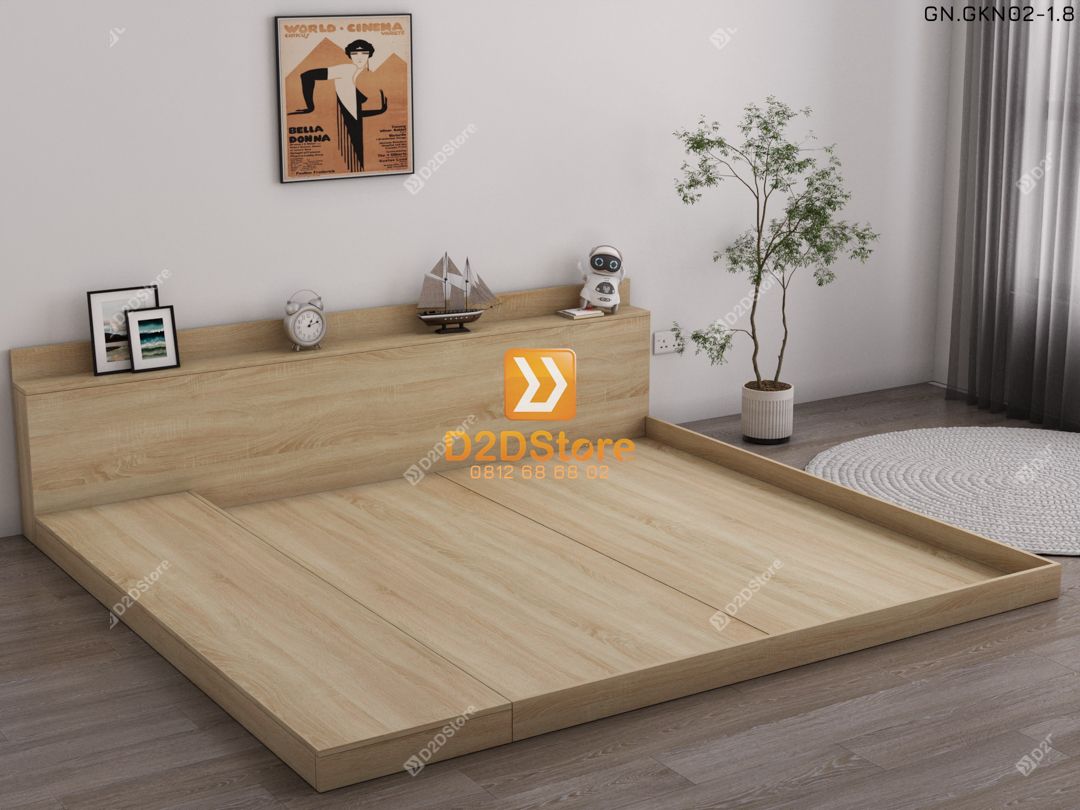  Giường ngủ thấp kiểu Nhật GN.GKN02 