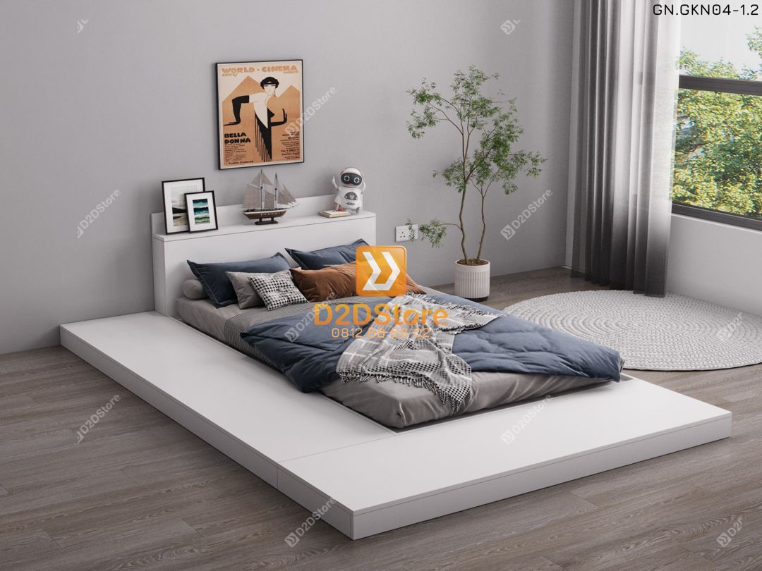 Giường ngủ thấp kiểu Nhật GN.GKN04 