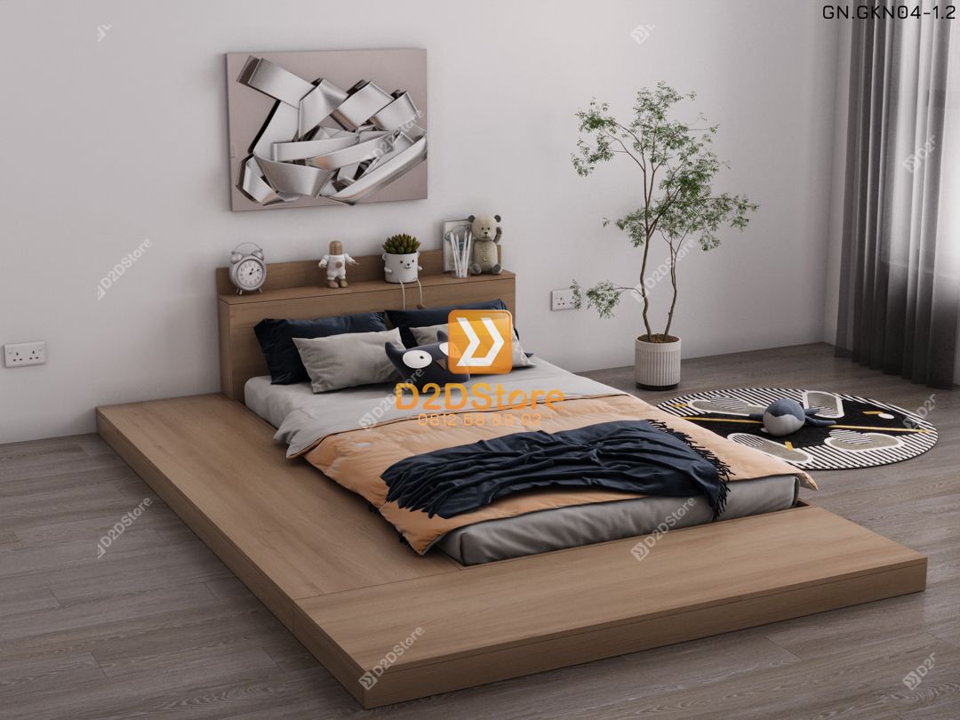  Giường ngủ thấp kiểu Nhật GN.GKN04 