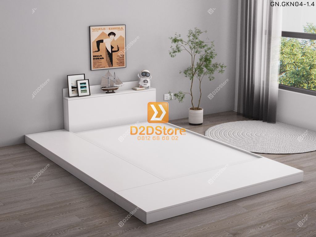 Giường ngủ thấp kiểu Nhật GN.GKN04