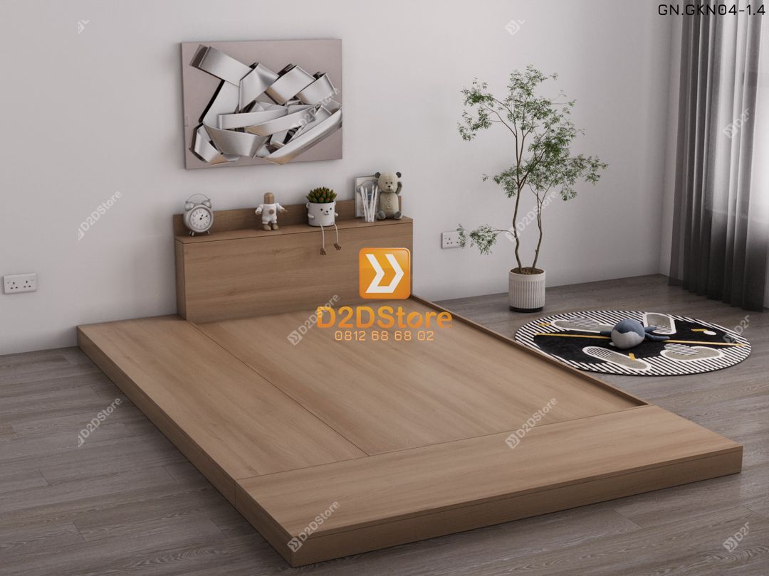  Giường ngủ thấp kiểu Nhật GN.GKN04 