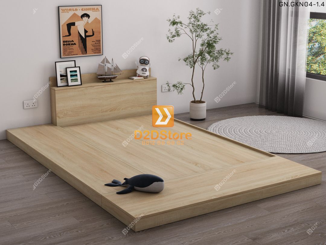  Giường ngủ thấp kiểu Nhật GN.GKN04 