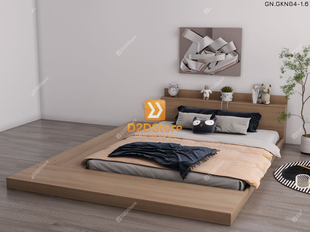  Giường ngủ thấp kiểu Nhật GN.GKN04 