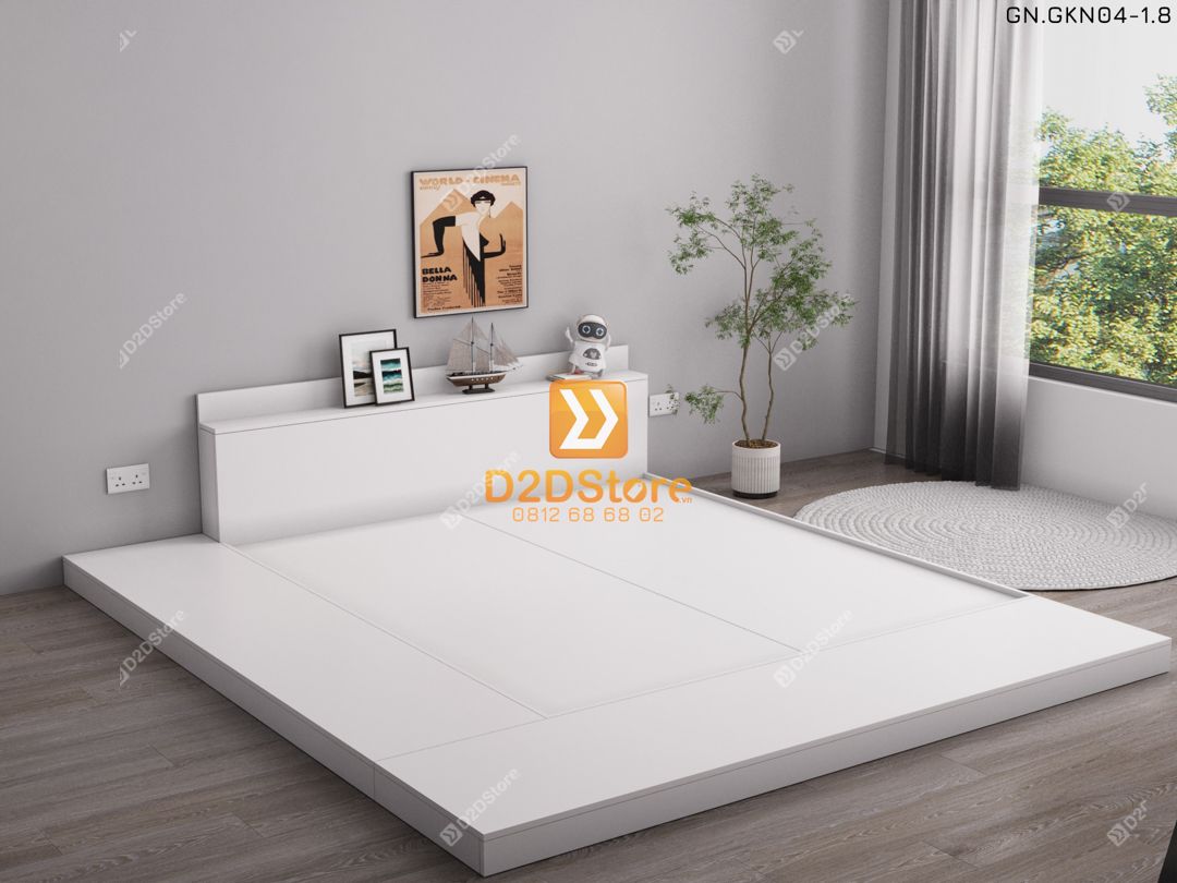  Giường ngủ thấp kiểu Nhật GN.GKN04 