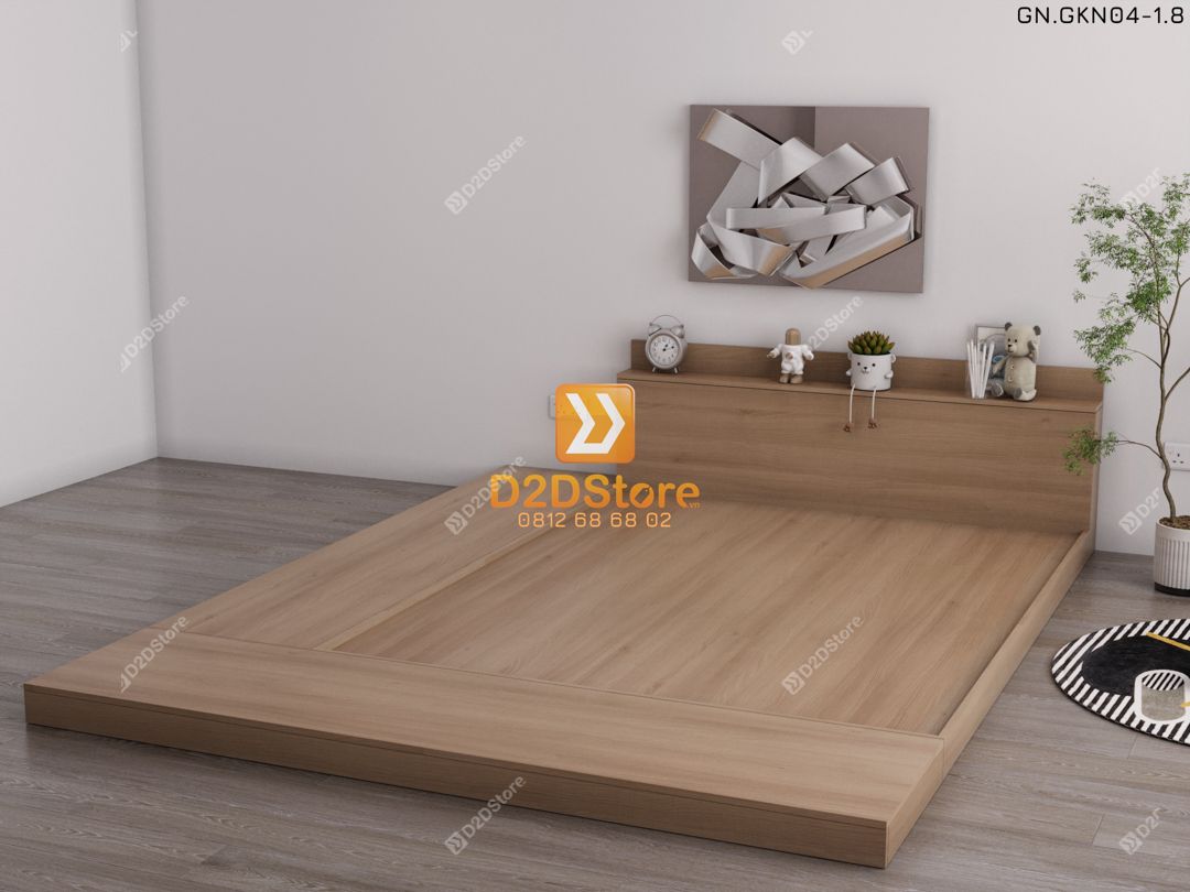  Giường ngủ thấp kiểu Nhật GN.GKN04 