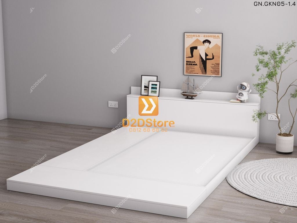 Giường ngủ thấp kiểu Nhật GN.GKN05