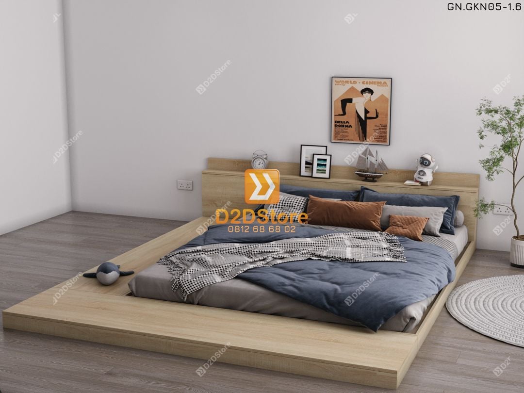  Giường ngủ thấp kiểu Nhật GN.GKN05 