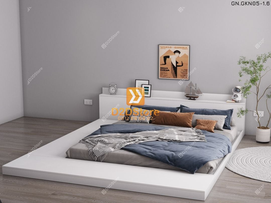  Giường ngủ thấp kiểu Nhật GN.GKN05 