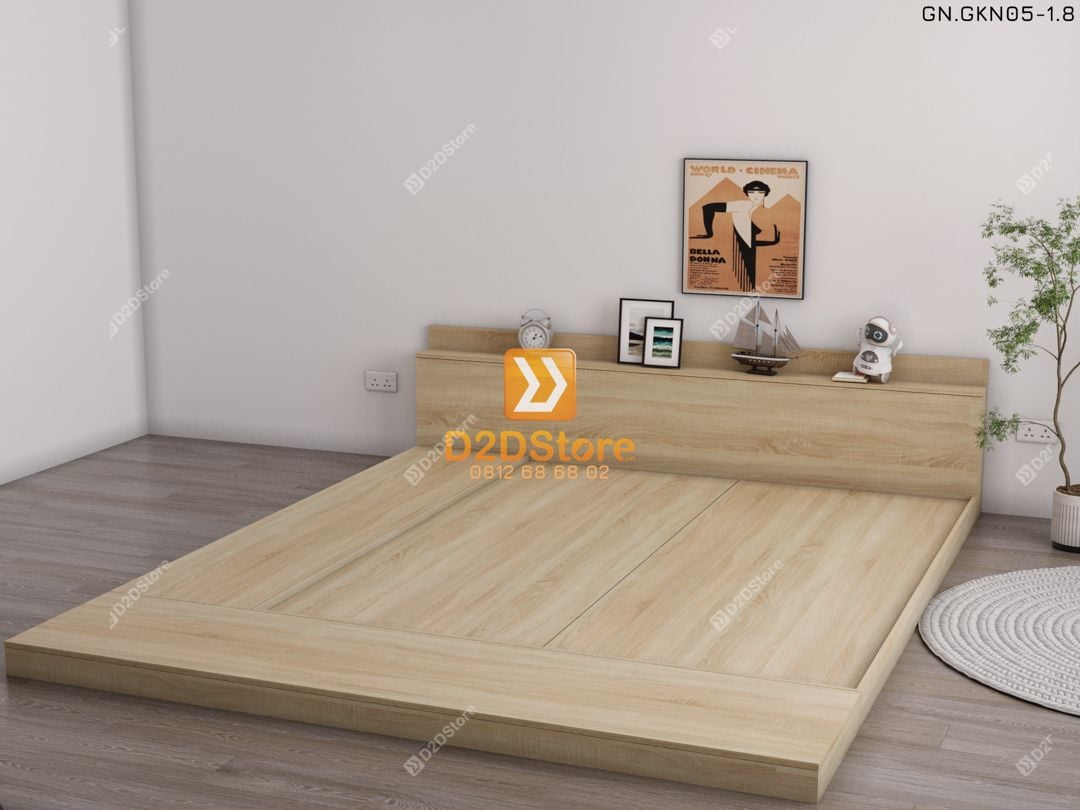  Giường ngủ thấp kiểu Nhật GN.GKN05 