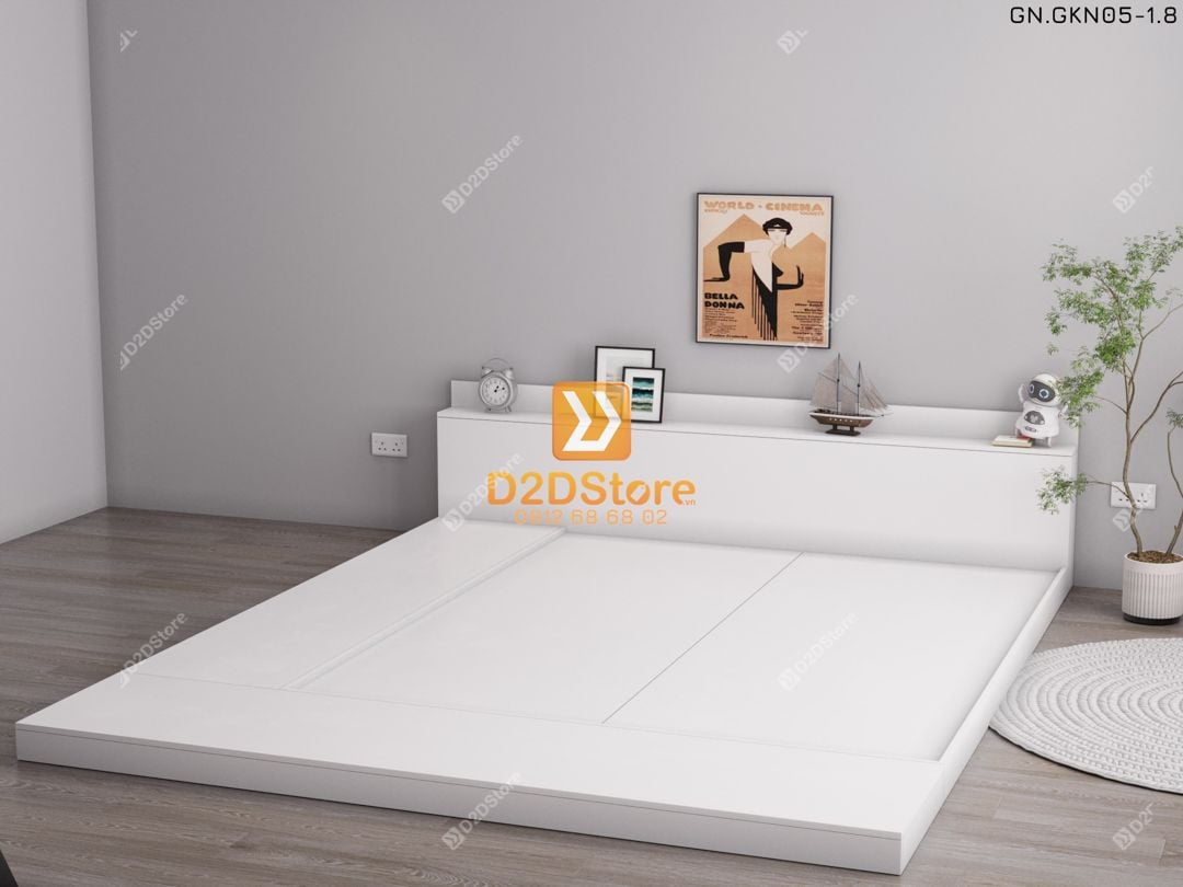  Giường ngủ thấp kiểu Nhật GN.GKN05 