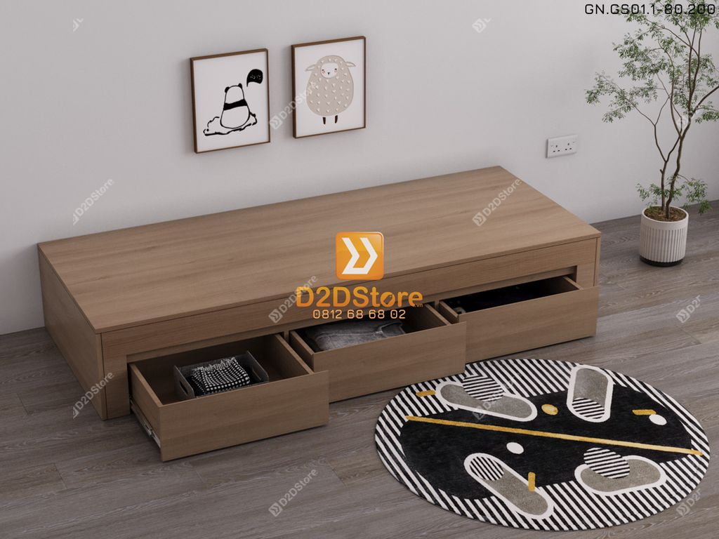 Giường ngủ dạng bục đa năng GN.GS01-800