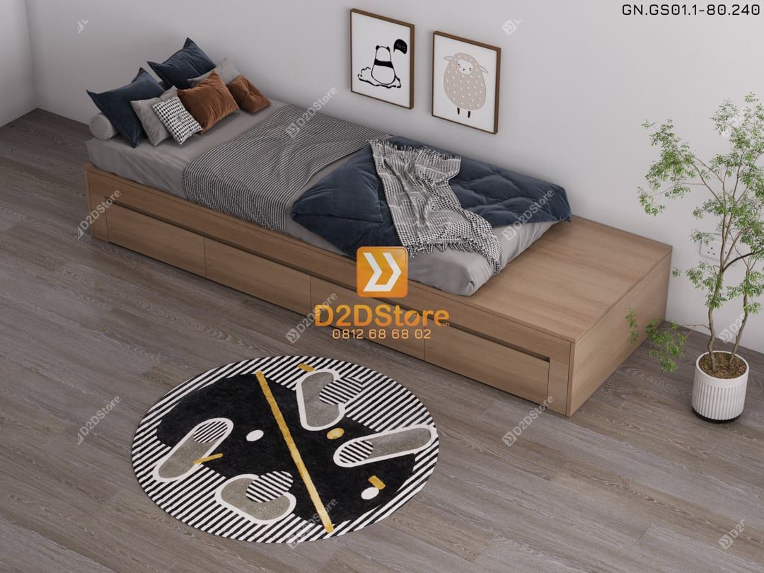  Giường ngủ dạng bục đa năng GN.GS01-800 