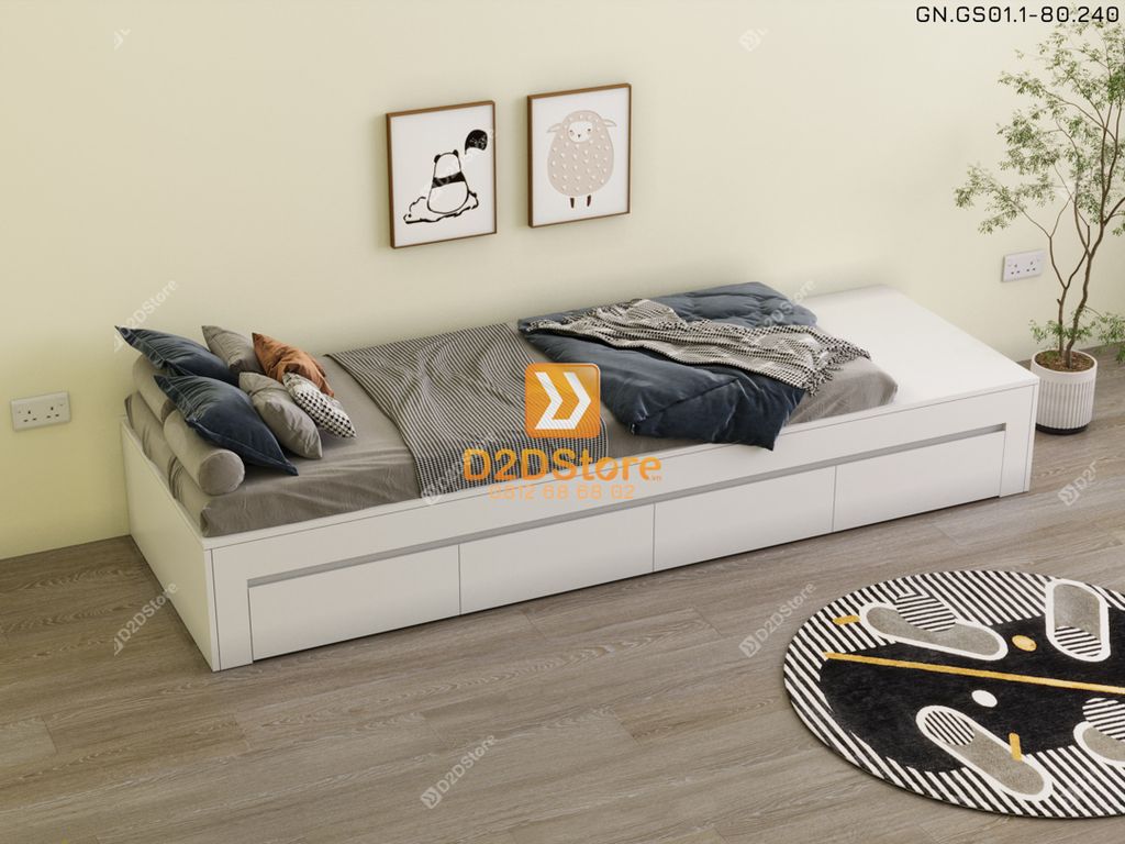 Giường ngủ dạng bục đa năng GN.GS01-800