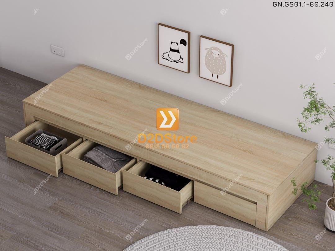  Giường ngủ dạng bục đa năng GN.GS01-800 