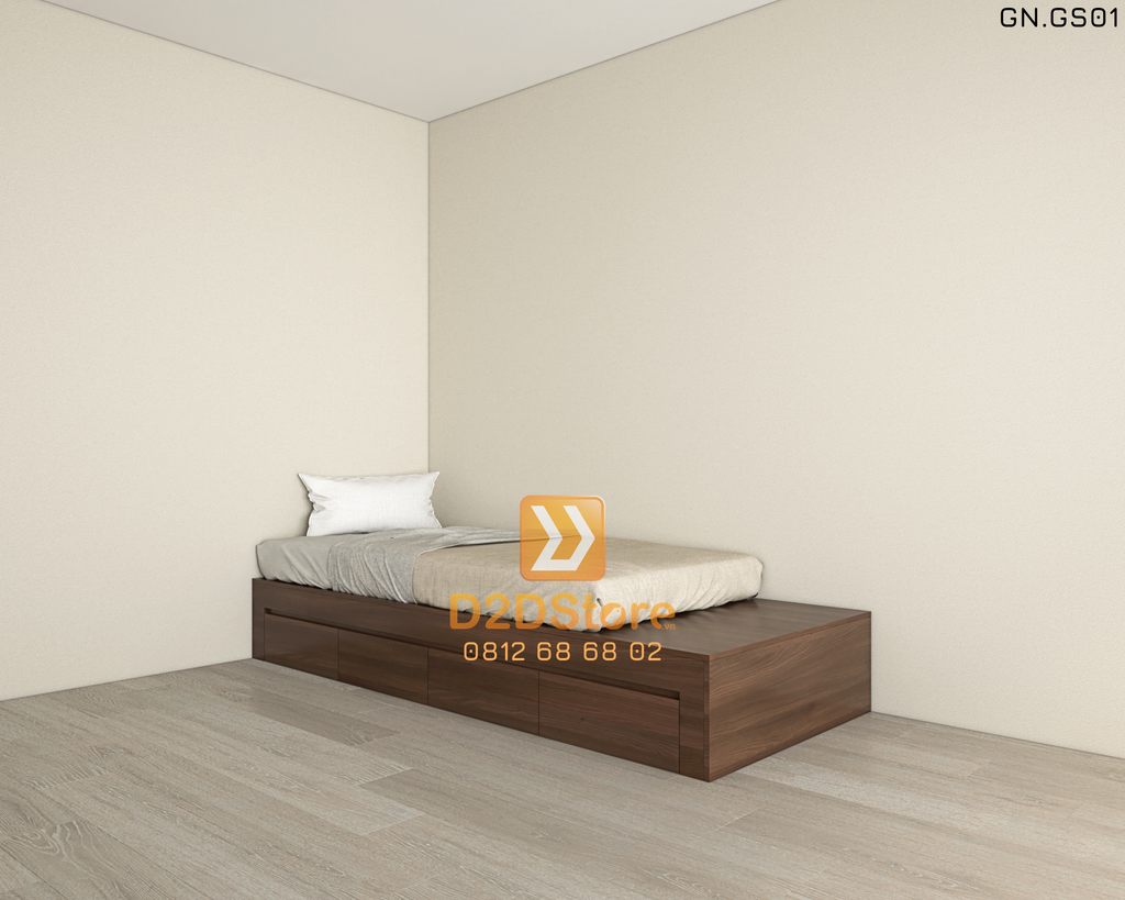 Giường ngủ kiểu bục sàn GN.GS01
