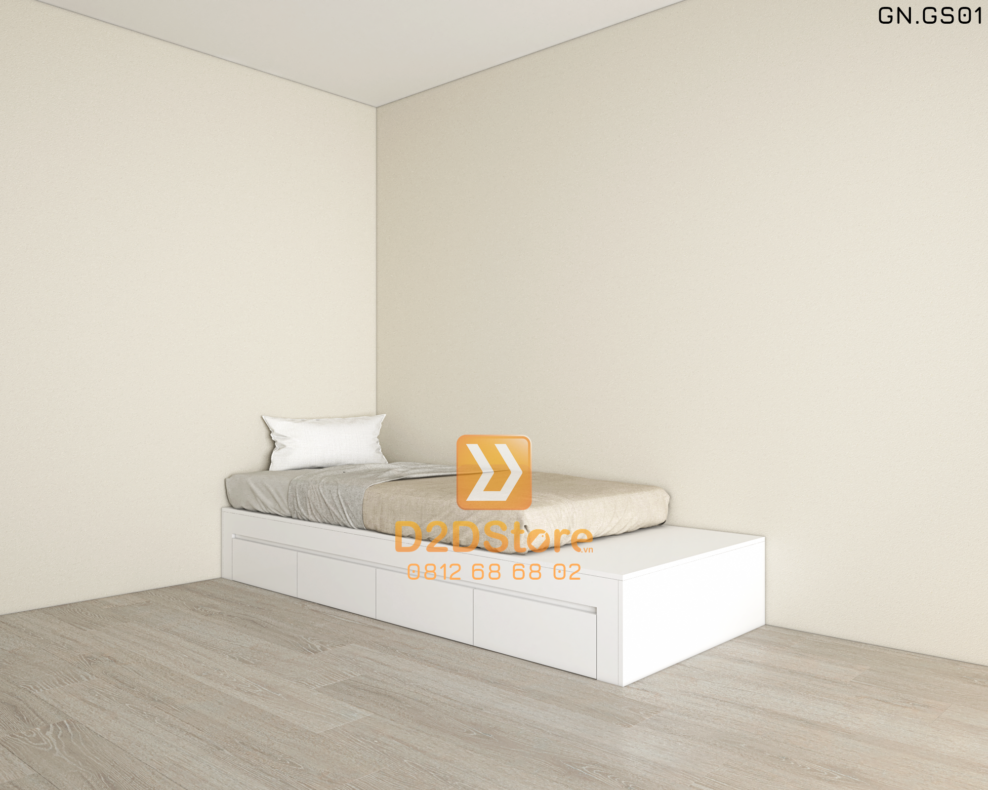  Giường ngủ kiểu bục sàn GN.GS01 