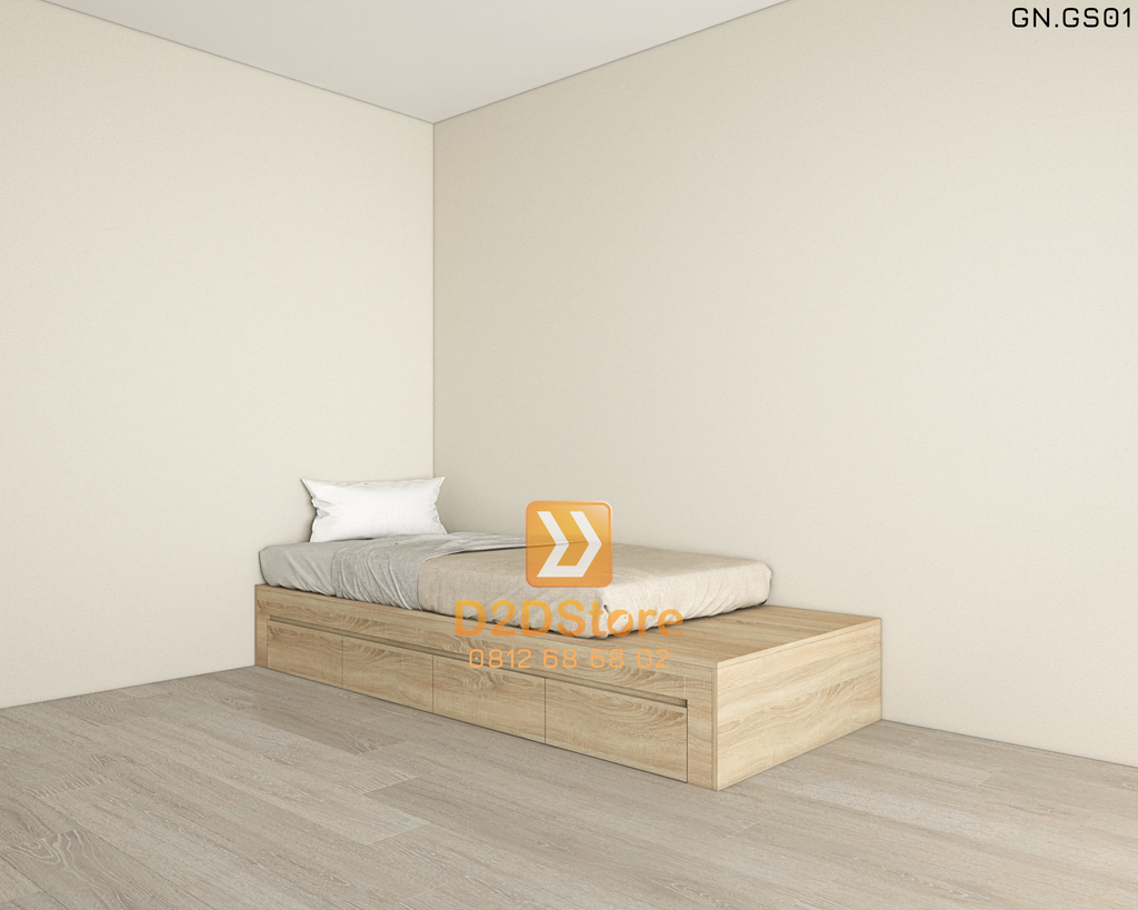 Giường ngủ kiểu bục sàn GN.GS01