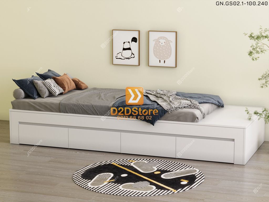 Giường ngủ dạng bục đa năng GN.GS02-1000