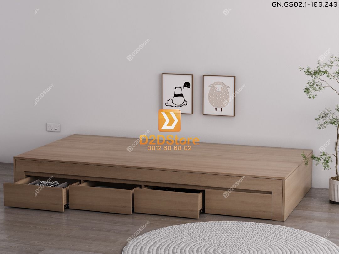  Giường ngủ dạng bục đa năng GN.GS02-1000 