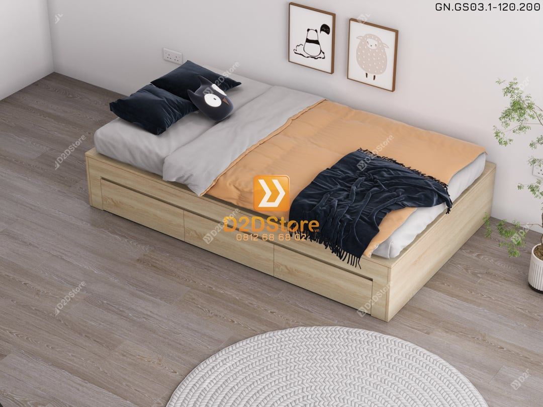  Giường ngủ dạng bục đa năng GN.GS03-1200 