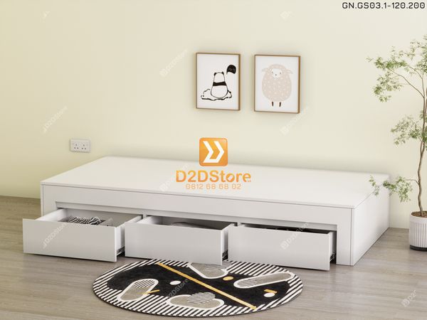 Giường ngủ dạng bục đa năng GN.GS03-1200