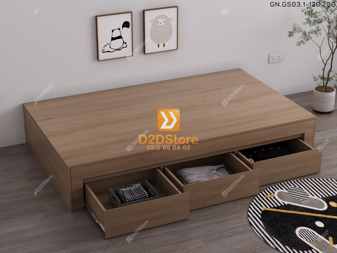  Giường ngủ dạng bục đa năng GN.GS03-1200 
