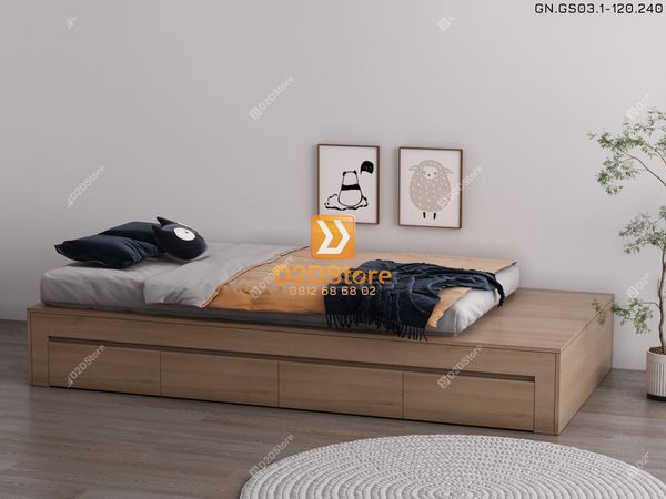 Giường ngủ dạng bục đa năng GN.GS03-1200