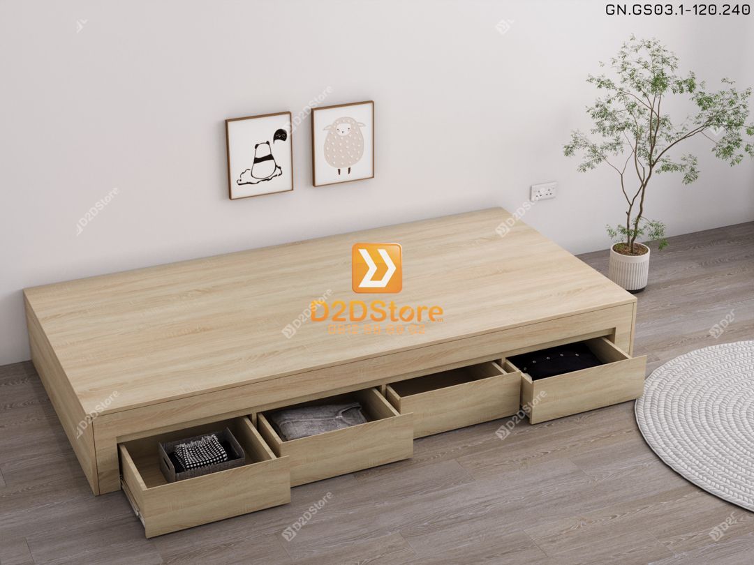  Giường ngủ dạng bục đa năng GN.GS03-1200 