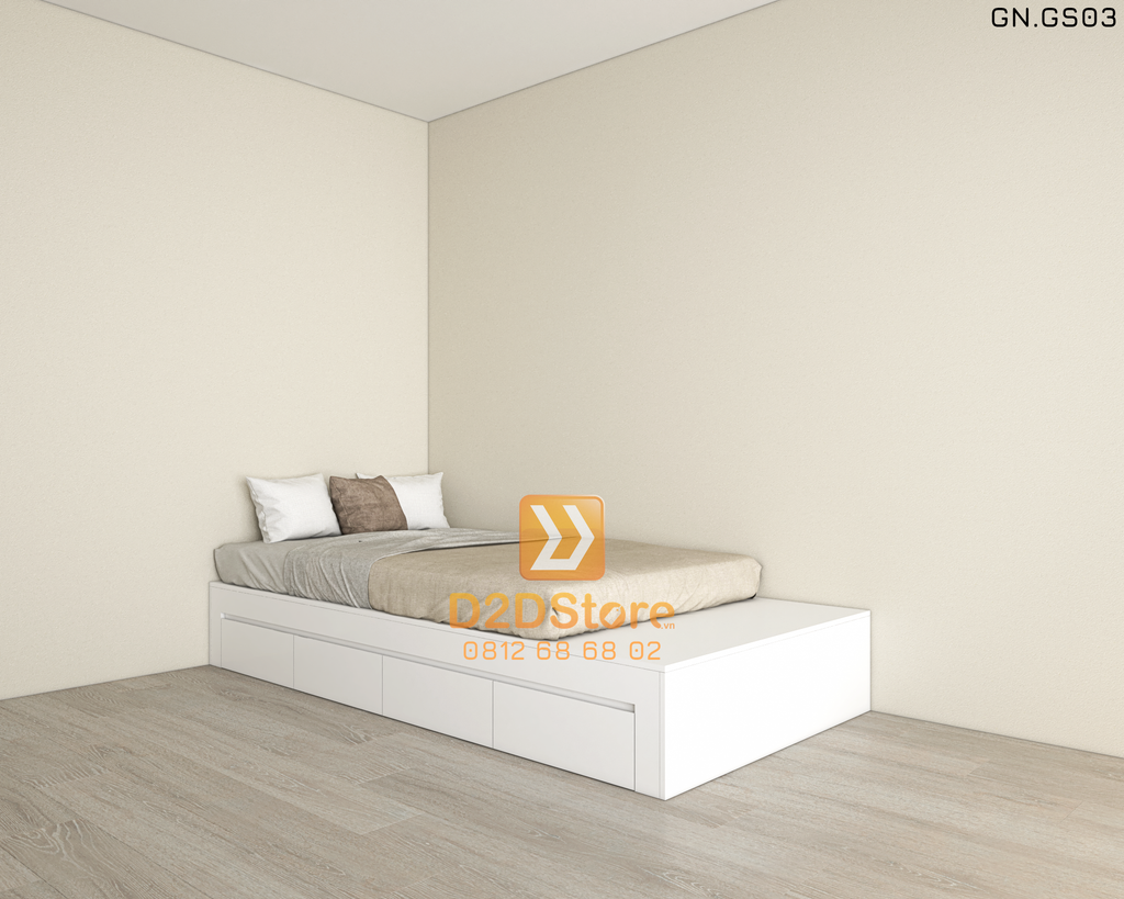 Giường ngủ kiểu bục sàn GN.GS03