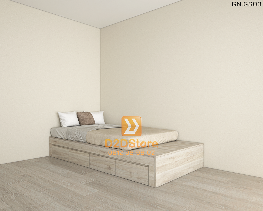 Giường ngủ kiểu bục sàn GN.GS03