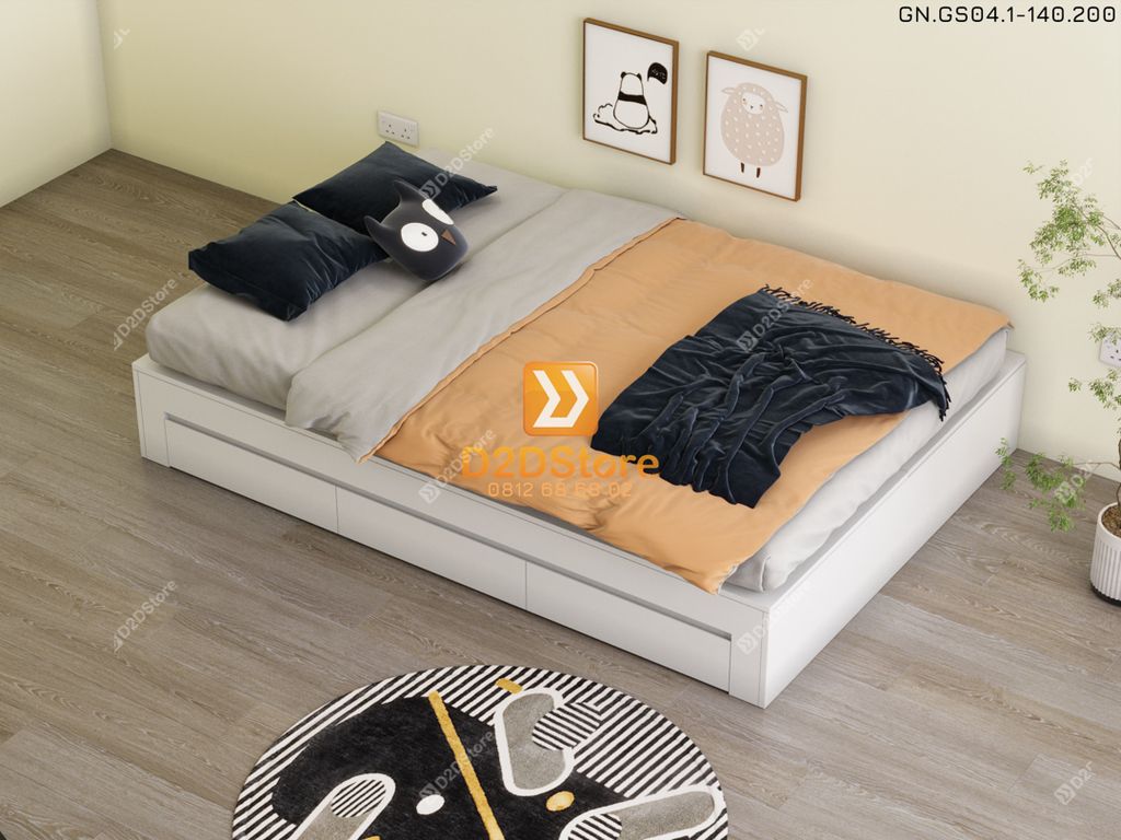 Giường ngủ dạng bục đa năng GN.GS04-1400
