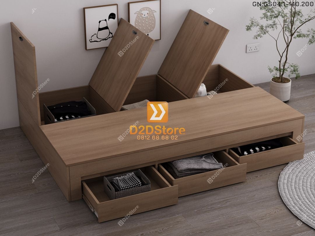  Giường ngủ dạng bục đa năng GN.GS04-1400 