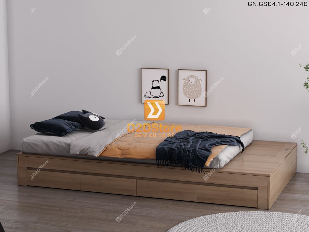  Giường ngủ dạng bục đa năng GN.GS04-1400 