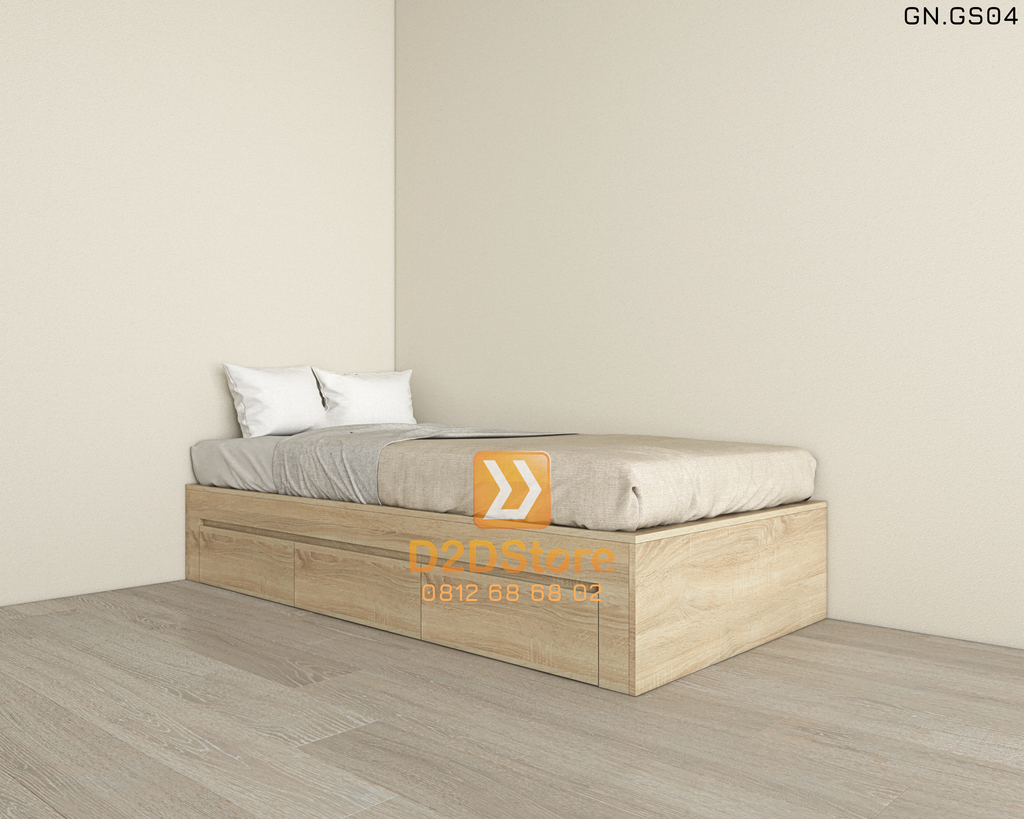Giường ngủ kiểu bục sàn GN.GS04