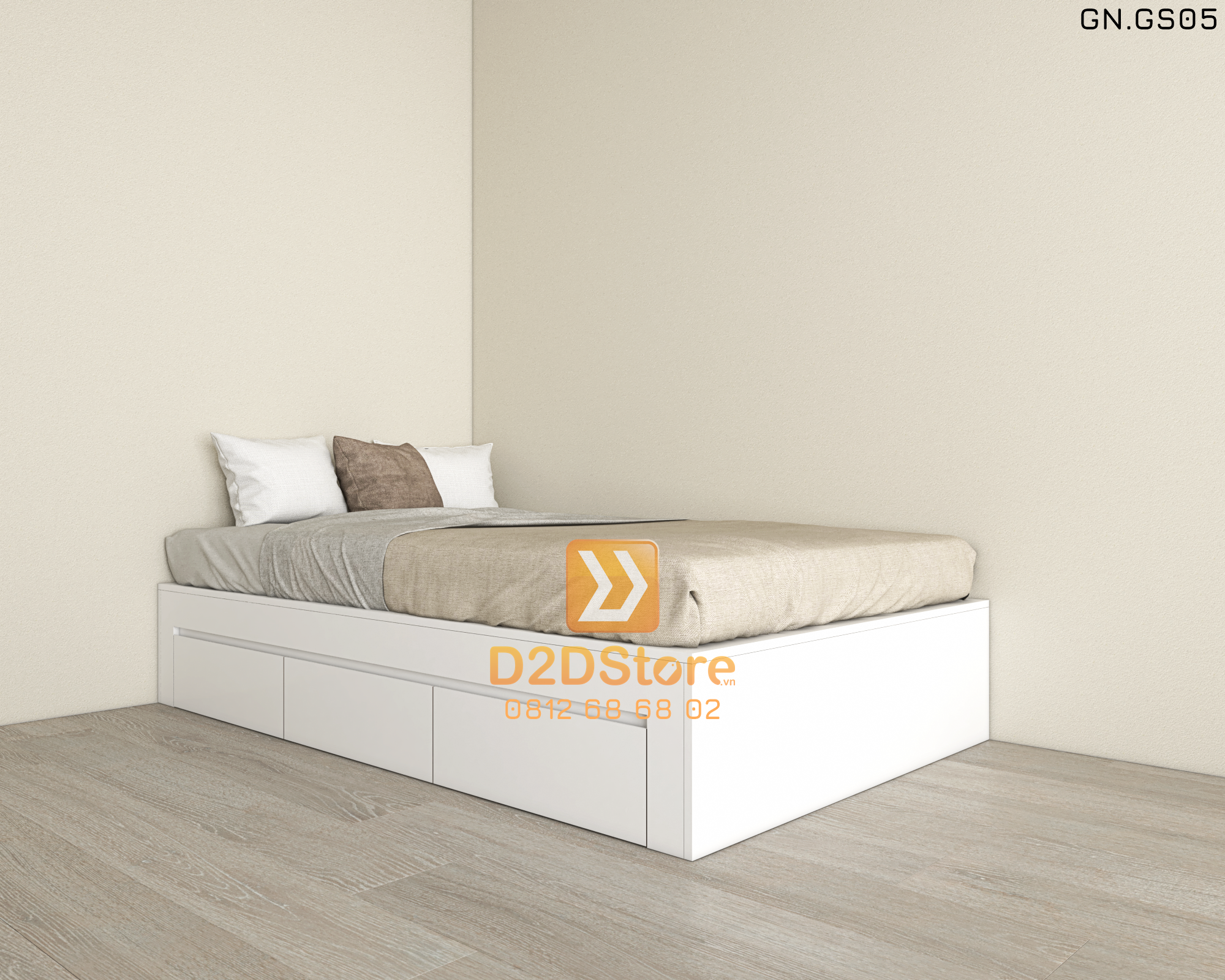  Giường ngủ kiểu bục sàn GN.GS05 